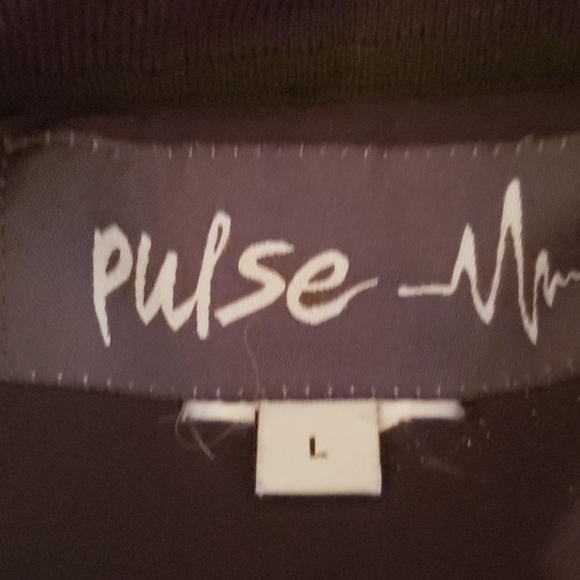 Pulse Black Zip Up Jacket Size Large - Picture 5 of 5